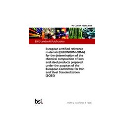 BS PD CEN/TR 10317:2014
