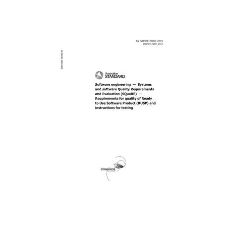 AS ISO/IEC 25051:2019