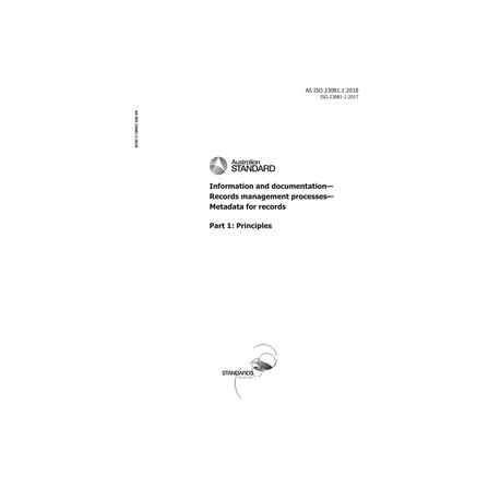 AS ISO 23081.1:2018