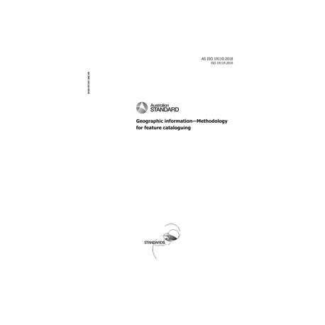 AS ISO 19110:2018