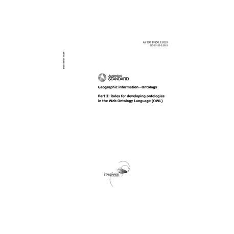 AS ISO 19150.2:2018