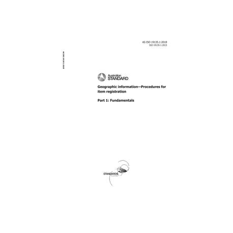 AS ISO 19135.1:2018