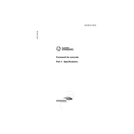 AS 3610.1:2018