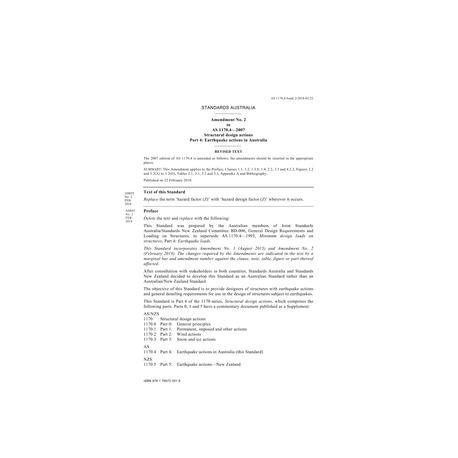 AS 1170.4-2007 Amd 2:2018