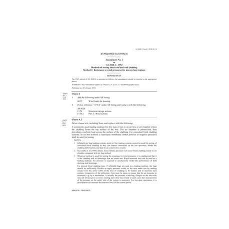 AS 4040.2-1992 Amd 1:2018