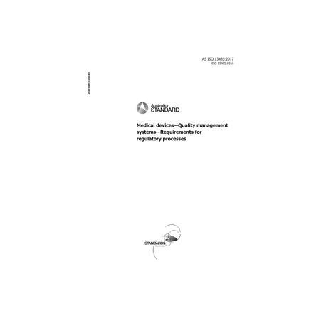 AS ISO 13485:2017
