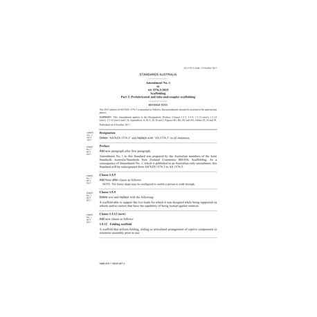 AS 1576.3:2015 Amd 1:2017