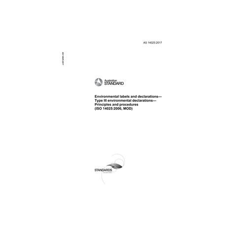 AS 14025:2017