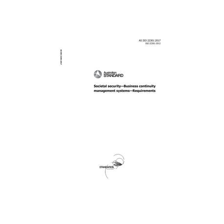 AS ISO 22301:2017