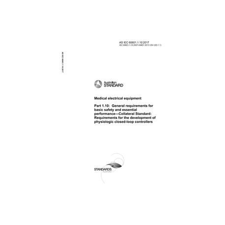 AS IEC 60601.1.10:2017