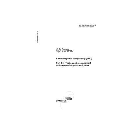 AS IEC 61000.4.5:2017