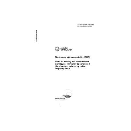 AS IEC 61000.4.6:2017
