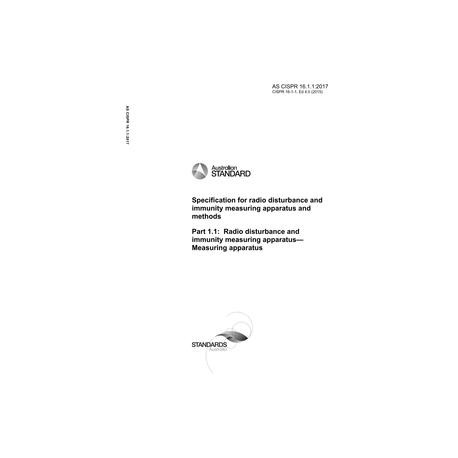 AS CISPR 16.1.1:2017
