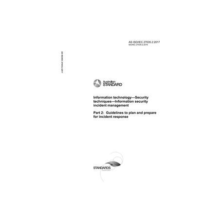 AS ISO/IEC 27035.2:2017