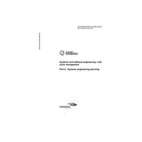 AS ISO/IEC/IEEE 24748.4:2016