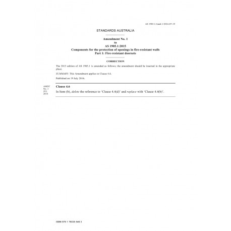 AS 1905.1:2015 Amd 1:2016