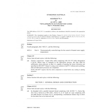 AS 1357.1-2009 Amd 1:2016