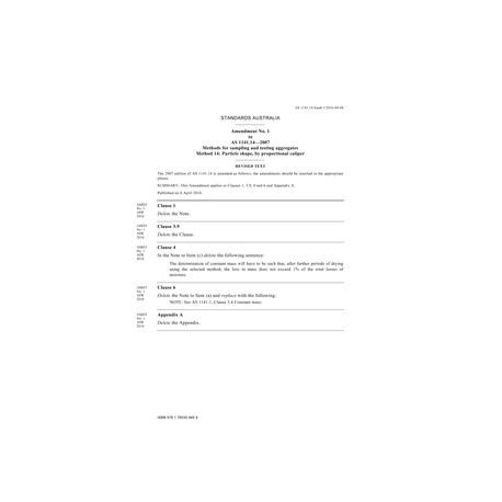 AS 1141.14-2007 Amd 1:2016