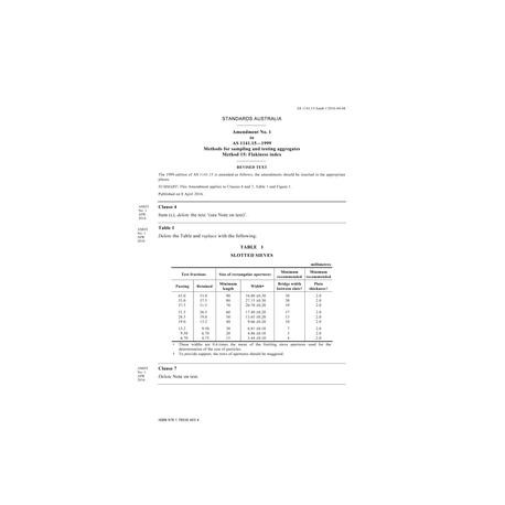 AS 1141.15-1999 Amd 1:2016