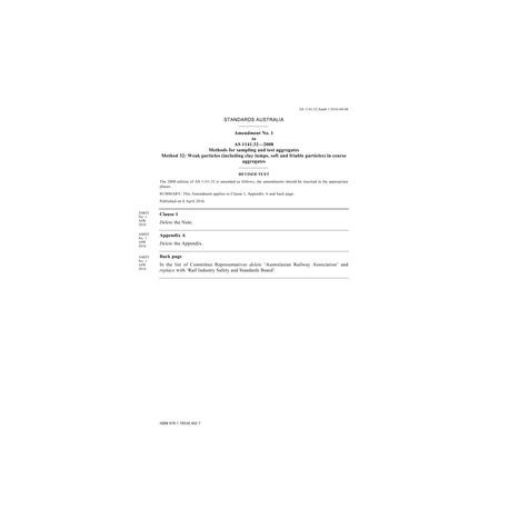 AS 1141.32-2008 Amd 1:2016