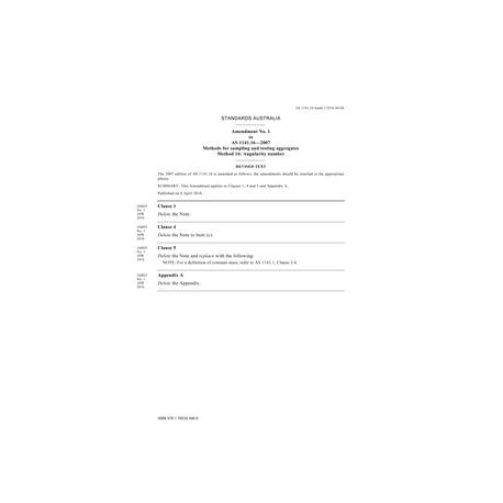 AS 1141.16-2007 Amd 1:2016