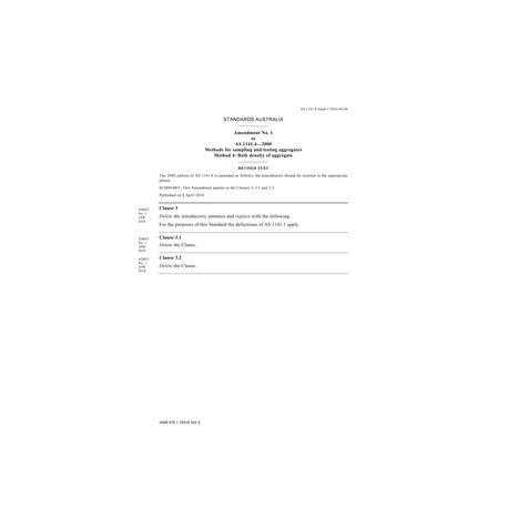 AS 1141.4-2000 Amd 1:2016