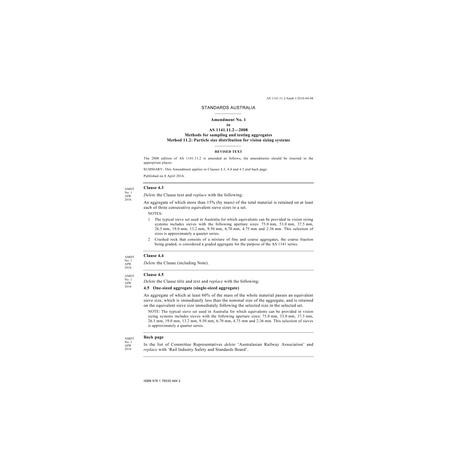 AS 1141.11.2-2008 Amd 1:2016