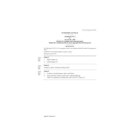 AS 1141.18-1996 Amd 2:2016