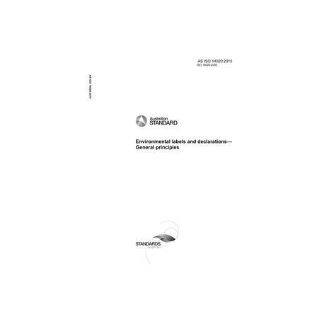 AS ISO 14020:2015