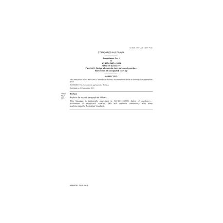 AS 4024.1603-2006 Amd 1:2015