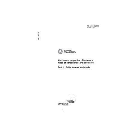 AS 4291.1:2015