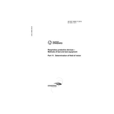 AS ISO 16900.11:2015