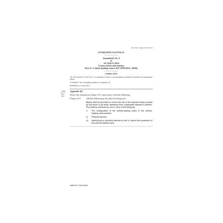 AS 1418.11:2014 Amd 2:2015