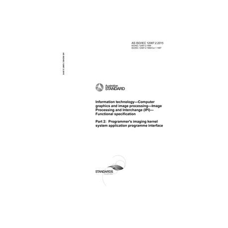 AS ISO/IEC 12087.2:2015