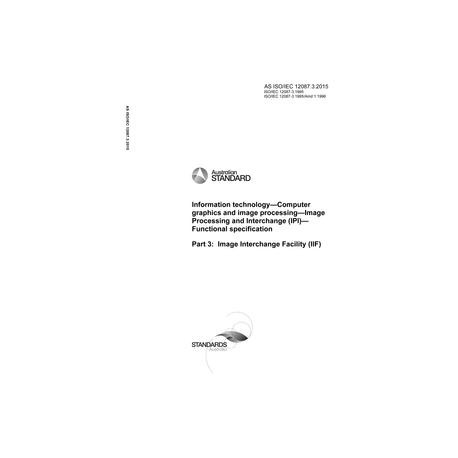 AS ISO/IEC 12087.3:2015