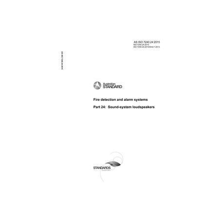 AS ISO 7240.24:2015