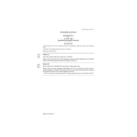 AS 1379-2007 Amd 2:2015