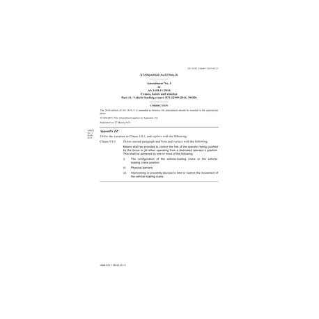 AS 1418.11:2014 Amd 1:2015