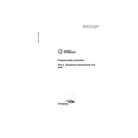 AS IEC 61131.2:2014