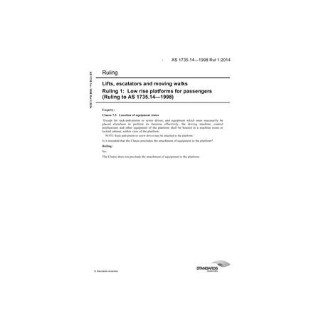 AS 1735.14-1998 Rul 1:2014