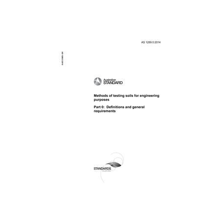 AS 1289.0:2014