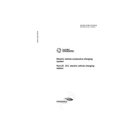 AS IEC 61851.23:2014