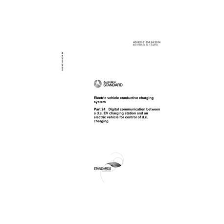 AS IEC 61851.24:2014