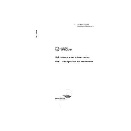 AS 4233.1:2013
