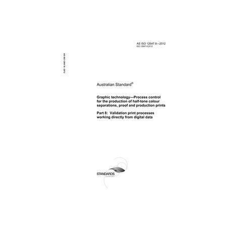 AS ISO 12647.8-2012