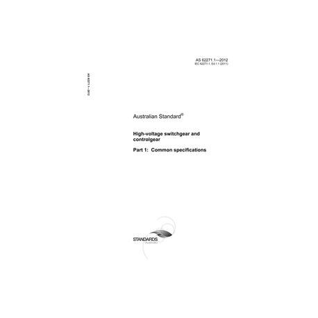 AS 62271.1-2012