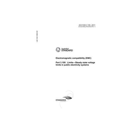 AS 61000.3.100-2011