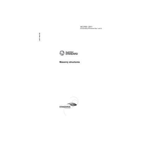 AS 3700-2011 [ Superseded ]