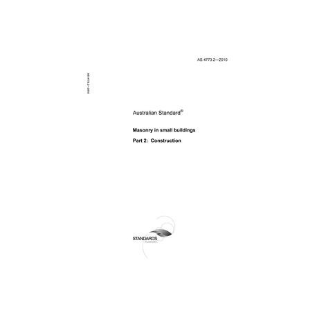 AS 4773.2-2010 [ Superseded ]