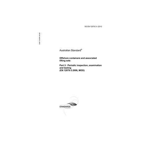 AS EN 12079.3-2010